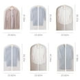 Garment Bag with Zipper, Clear Clothes Coats Cover Bags, Hanging