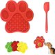 thumbnail image 1 of Alfombrilla para lamer, alfombrilla para lamer perros y espátula, alfombrilla para lamer perros con ventosas, alfombrilla para lamer Baño de mascotas, para entrenamiento, aseo, recorte, 1 of 4