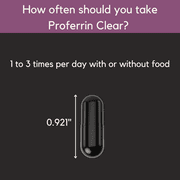 Proferrin Clear Heme Iron Supplement, 30 Capsules- Superior Absorption, Easy on The Gut, Natural, Made in The US