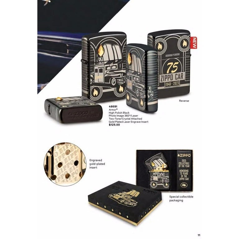 Zippo 2023 Collectible Car 75th Anniversary Limited High Zippo 2023 Collectible Car 75th Anniversary Limited High