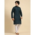 thumbnail image 5 of SKAVIJ Kurta Pajama Set for Men Cotton 2 Piece Top Bottom Traditional Indian Dress Green S, 5 of 7
