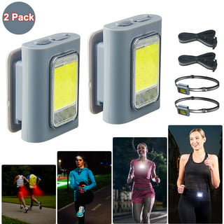 Clip On Running Lights for Runners, Rechargeable LED Safety Light with  Magnetic, Reflective Running Gear for Runners, Wearable Running Lights with  Runners for Camping, Hiking, Running, Jogging (Black)