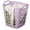 Large Purple, variant on Flexible Plastic Laundry Basket - Square Storage Hamper with Side Handles for Easy Carrying - Versatile Organizer for Laundry, and Household Storage, Purple 50 Litter