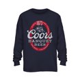 Coors Men's & Big Men's Long Sleeve Graphic Tee Shirt Banquet Beer