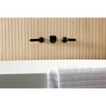 thumbnail image 3 of Kingston Brass KS5020KL Hallerbos Two-Handle Wall Mount Roman Tub Faucet, Matte Black, 3 of 7