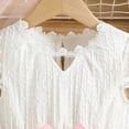 thumbnail image 5 of HAOTAGS Tulle Dresses for Girls Fashionable Short Sleeve Princess Dress with Lace Trim Pink Size 4, 5 of 7