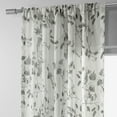 thumbnail image 2 of Woodland Grey Printed Faux Linen Sheer Curtain (1 Panel), Woodland Grey, 50W X 120L, 2 of 9