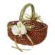 thumbnail image 3 of Cesta de regalo para niña de las flores, cesta de almacenamiento tejida, cesta de picnic para boda Flor verde claro, 3 of 8