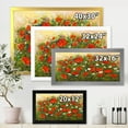 thumbnail image 4 of Designart 'The Fields of Red Wildflowers' Traditional Framed Art Print, 4 of 4
