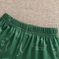thumbnail image 5 of TOWED22 Toddler Kids Baby Boy Summer Clothes 2 Pieces Dinosaur Print Crewneck T-Shirt Elastic Waist Shorts Outfits(Green,18-24 M), 5 of 9