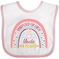 thumbnail image 3 of Inktastic Handpicked for Earth by My Uncle in Heaven Rainbow Boys or Girls Baby Bib, 3 of 4