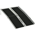 thumbnail image 1 of HOMCOM 4ft Wheelchair Ramp Scooter Mobility Non-Skid Layering Black, 1 of 10