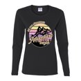 thumbnail image 2 of Wild Bobby Let Our Classroom Adventure Begin Mountain Sunset Light Colors Pop Culture Women Graphic Long Sleeve Tee, Black, Small, 2 of 6