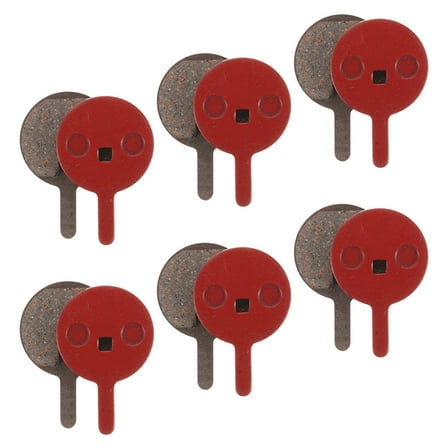 6 Pairs Brake Pads Replacement Mountain Bike Disc Brake Pads Semi-Metallic Electric Scooter Brake Pads Cycling Supplies