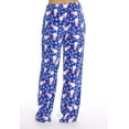 thumbnail image 3 of Just Love Women's Plush Pajama Pants - Soft and Cozy Lounge Pants in Petite to Plus Sizes (Royal - Snowman, 3X), 3 of 3