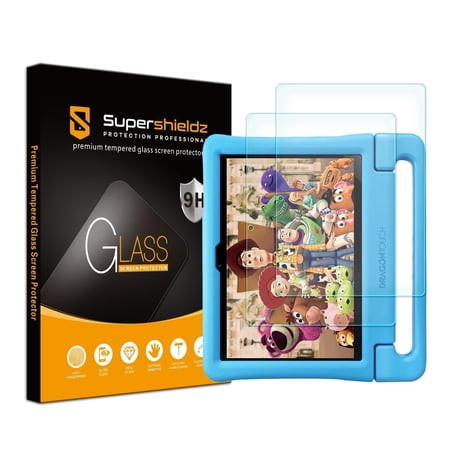 [2-Pack] Supershieldz for Dragon Touch KidzPad Y88X 10 Kids Tablet (10.1 inch) Tempered Glass Screen Protector, Anti-Scratch, Anti-Fingerprint, Bubble Free