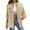 Khaki, variant on Vedolay Womens Tops 2023 Jacket for Women's Moto Biker Shiny Crop Party Jackets Red,M