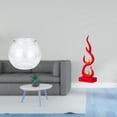 thumbnail image 2 of Adorno Transparente Para Pecera Pequeña, Jarrón Para Acuario, Mesa, Hogar, Plantas, Estatua Abstracta De Fuego, Figura De Llama De Resina, Escultura Moderna De Escritorio, Artesanía Para, 2 of 8