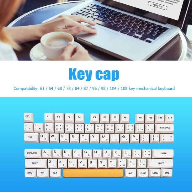 Tecla PBT para accesorio de teclado mecánico MX Switch (leche de abeja japonesa)
