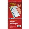 Adams® Write 'n Stick Phone Message Book, 2-Part Carbonless, 5-1/4 in. x 11 in., White/Canary, 200 Sets, 50 pages