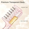 thumbnail image 4 of Wide-Tooth Scalp Massage Comb,Transparent Hair Oil Applicator with Roller Balls,Hair Growth Serum Dispenser for Scalp Care,Follicle Massage and Hair Treatment,, 4 of 9