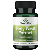 Swanson Holy Basil Extract (Tulsi) 400 mg 60 Capsules