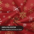 thumbnail image 6 of Round Christmas Tablecloth 60 Inch,Red Gold Snowflake Tablecloth,Winter Holiday Xmas Table Cloth Waterproof Washable Polyester Table Cover for Home Rustic Farmhouse Dining Table Decorations, 6 of 6