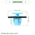 thumbnail image 4 of Unique Bargains Wheel Opening Retainer Clips for Hyundai Santa Fe 2013-2021 Plastic No.877561F000 Blue 20 Pcs, 4 of 6