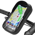 thumbnail image 2 of Niyofa Handlebar Bag Phone Holder Bike Front Frame Phone Bag Waterproof Bicycle Motorcycle Cycling Bag Handy E-Bike Pouch 360° Rotatable Cell Phone Holder for Smartphone Motorcycle Bike, 2 of 11