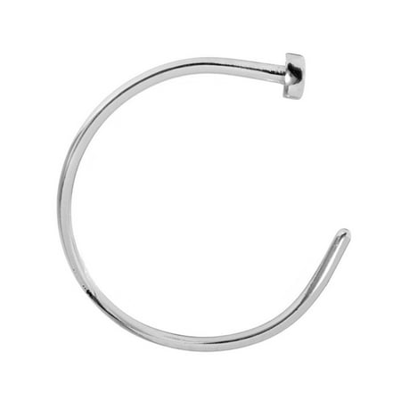 - BodyJ4You Nose Rings Hoop 22 Gauge Silvertone Stainless Steel Piercing Jewelry