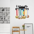 thumbnail image 6 of Gymnastics Medal Hanger Display Sports Gymnastics Floor Exercise Medals Display Rack Wall Mount Ribbon Display Holder Rack Hanger Decor Iron Hooks for 40+ Medals Gifts for Girls and Women, 6 of 6