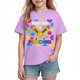 thumbnail image 2 of Blusas y camisas de manga corta con cuello redondo para niños y niñas, camisetas gráficas de manga corta, blusas con estampados bonitos para la temporada escolar., 2 of 9