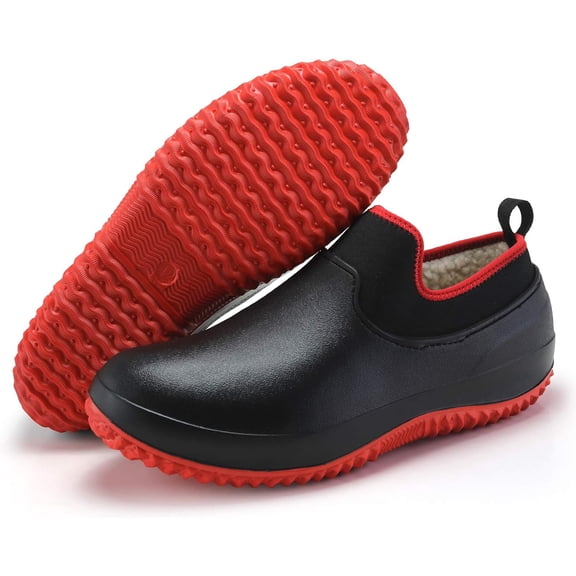 Slip-Resistant & Waterproof Work Shoes for Men Women - Anti-Slip Kitchen Restaurant Chef Shoes Comfortable Outdoor Duty Footwear
