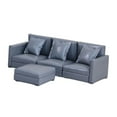 thumbnail image 2 of Milaget 1/12 Scale 3 Seater Sofa Miniature Furniture for Handcraft Life Scene Layout gray, 2 of 9