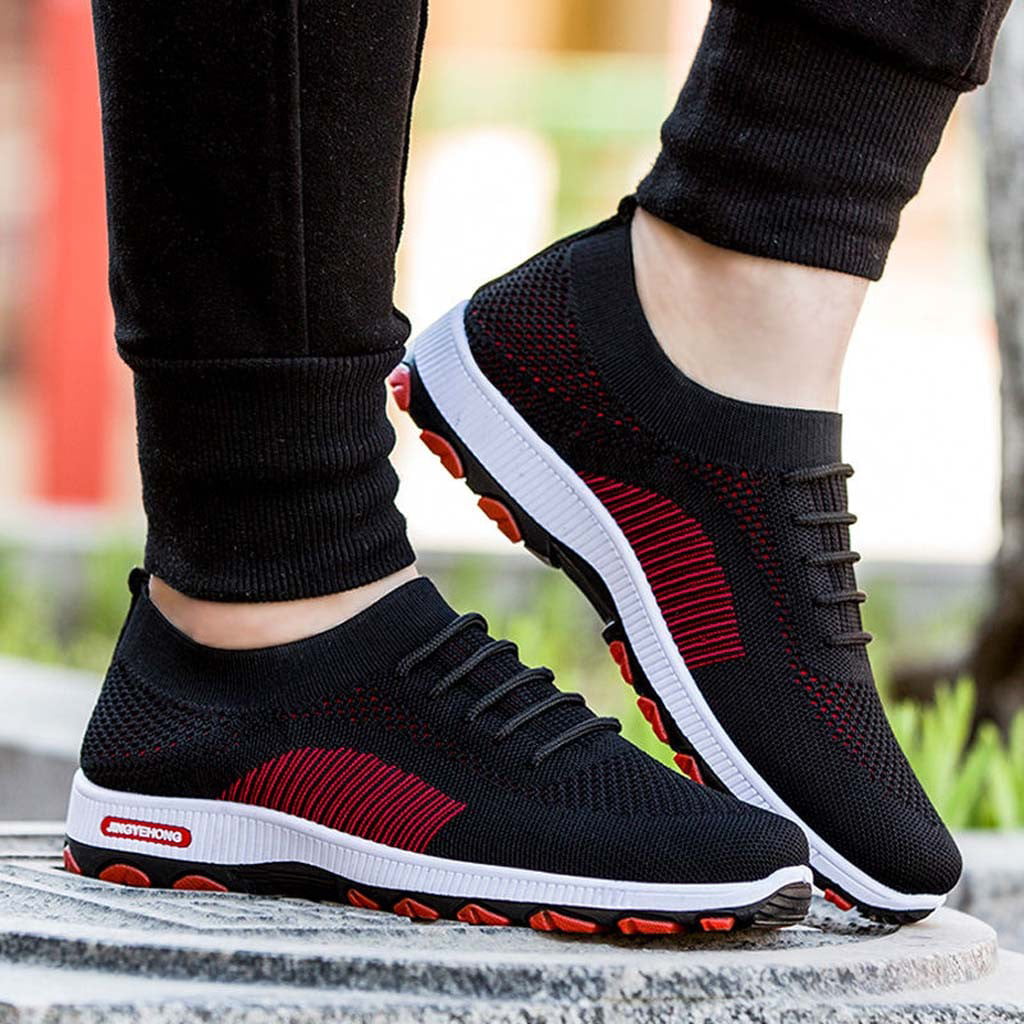 New Mens Sneakers Canvas Mesh Fashion Breathable Sports Running Casual Shoes 006 