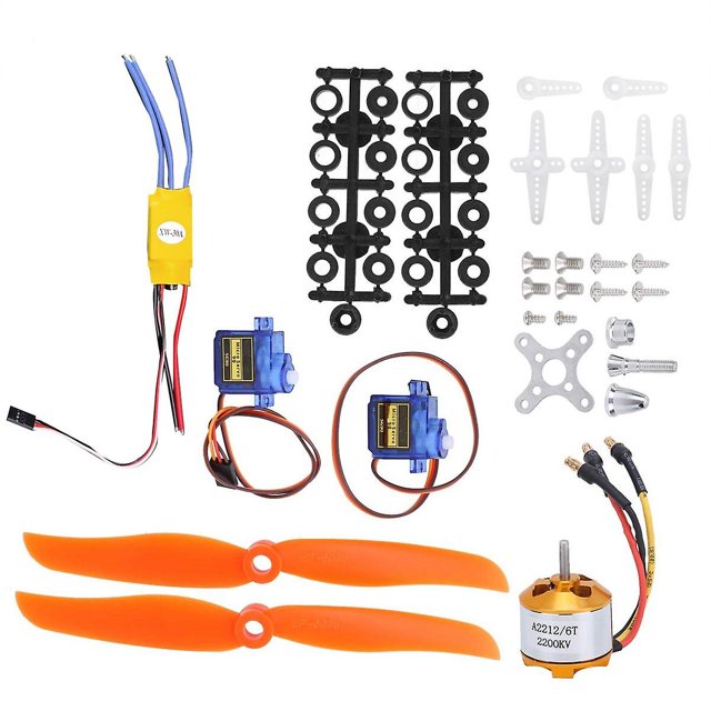 Sg90 Servo 2212 Kv2200 Motor sin escobillas 30a Esc 6035 Kit de motor eléctrico para motor de avión RC