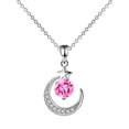 thumbnail image 1 of SIfdSeng Hot Selling Diamond Necklace Creative Jewelry Temperament Diamond Moon Necklace, 1 of 7