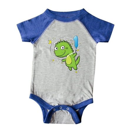 

Inktastic Dinosaur Astronaut 1st Gift Baby Boy or Baby Girl Bodysuit