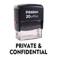 thumbnail image 1 of Printtoo PRIVATE & CONFIDENTIAL Self Inking Rubber Stamp Office Stationary Stamp-Black, 1 of 1