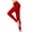 Red, variant on VKOYWKM Yoga Leggings for Women Elastic High Waisted Leggings Solid Color Athletic Gym Workout Leggings Slim Fit Stretchy Yoga Pants Size S Navy