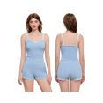 thumbnail image 2 of Michellecmm  Women’s Casual 2 Piece Outfits Lace Trimmed Cami Tops + Shorts Set, 2 of 9