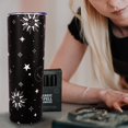 thumbnail image 3 of Fall Tumbler 20 oz Travel Coffee Mug Fall Leaf Print Skinny Tumblers with Lid and Straw Stainless Steel Insulated Coffee Leaves Cups Gift for Fall, 3 of 6