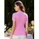 thumbnail image 4 of Suéteres de verano para mujer, polo de punto, rosa, talla L, 4 of 7