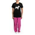 thumbnail image 4 of CafePress - French Bulldog Women's Dark Pajamas - Women's Short Sleeve Print T-Shirt and Pants Dark Cotton Pajama Set, 4 of 7