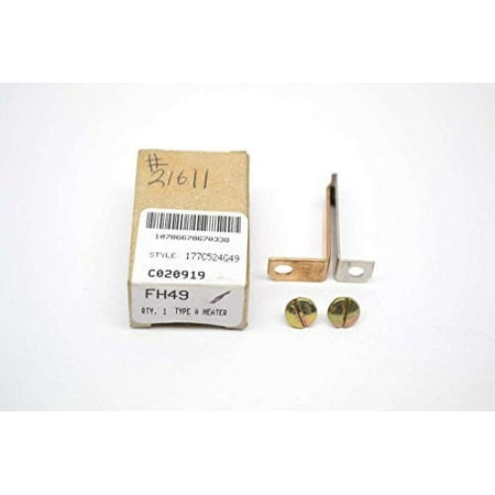 

CUTLER HAMMER FH49 177C524G49 TYPE A HEATER ELEMENT REPLACEMENT PARTS B413515