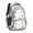 French Bulldog and, variant on Dog Paw Print and Bone Black Backpack for School, Cute School Bag with Adjustable Shoulder Straps and Padded Back, 16.9"x12.6"x5.9"