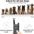 thumbnail image 4 of Dog Training Collar,dog shock collar,dog shock collar with remote for large dogs,Rechargeable, 3 Training Modes, Beep Vibration and Shock, Electric Dog Collar for Small Medium Large Dogs, 4 of 7
