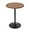 Brown, variant on YSNW Round Bar Table, Height-Adjustable 27.5"-36" Tall Pub Tables with Black Leg and Sturdy Base, 360° Swivel Table for Kitchen Bistro Bar Cocktail Table (Brown)