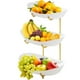 thumbnail image 2 of Herramientas y mejoras para el hogar Frutero para encimera de cocina Frutero acrílico de 3 niveles con cuencos para servir y soporte de metal Cuencos para servir escalonados para almacenar frutas y ve, 2 of 7
