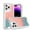 Pink/Blue, variant on Case for iPhone 13 Pro Max, Glitter Cute Sparkle Case Hybrid Dual-Colors Gradient Women Girls Protective Phone Case Cover for iPhone 13 Pro Max, Bling Slim Shockproof Protection Cover, Pink/Skyblue